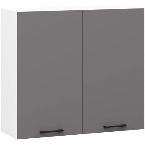 Szafka OLIWIA W80 H720 BIAŁA / GRAFIT SZARY