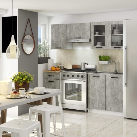 Szafka OLIWIA Witryna W80 H580 BIAŁA / BETON