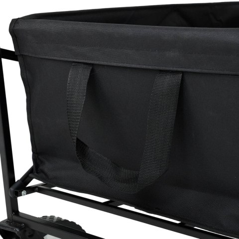 Wózek turystyczny transportowy TYRS składany 145L Czarny