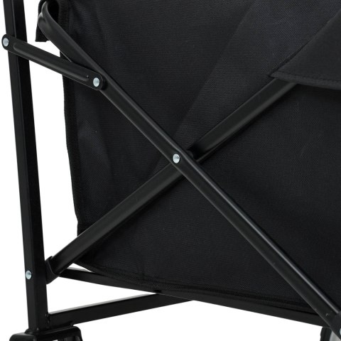 Wózek turystyczny transportowy TYRS składany 145L Czarny