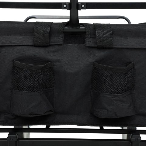 Wózek turystyczny transportowy TYRS składany 145L Czarny