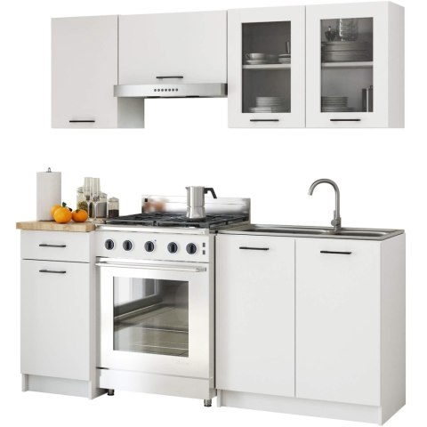 Zestaw szafek kuchennych z witryną OLIWIA 1.8m