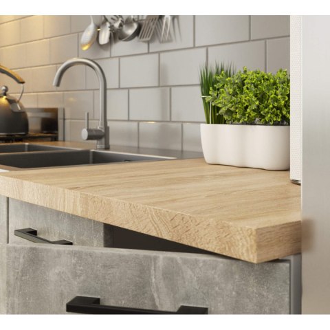 Zestaw szafek kuchennych z witryną OLIWIA 2.4m H720 Beton