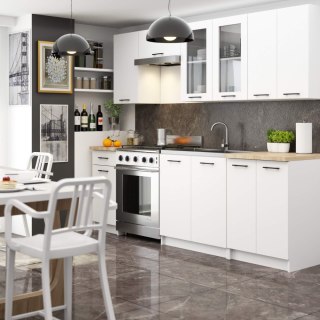 Zestaw szafek kuchennych z witryną OLIWIA 2.4m H720