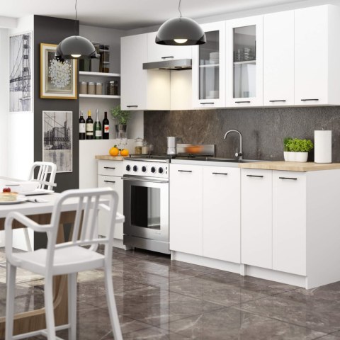 Zestaw szafek kuchennych z witryną OLIWIA 2.4m H720
