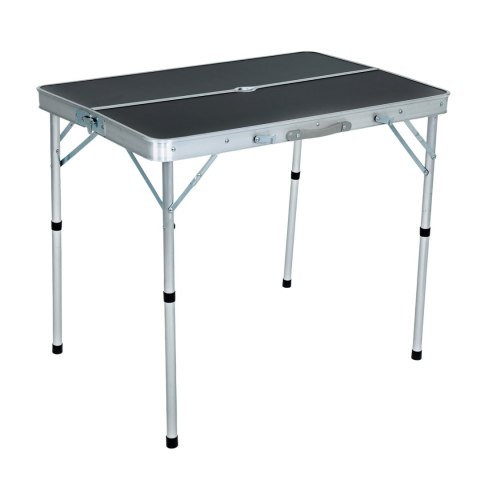 Zestaw turystyczny ROI stół + 2 ławki Czarny