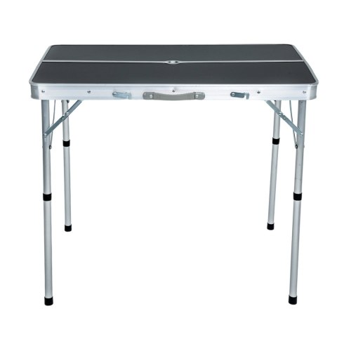 Zestaw turystyczny ROI stół + 2 ławki Czarny