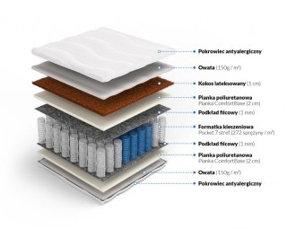 Nordsen Materac pocket z kokosem Morfeusz