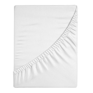Nordsen Prześcieradło Jersey z gumką białe