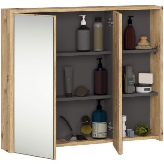 SZAFKA ŁAZIENKOWA WISZĄCA VAMI W90 2D 3P LO DĄB ARTISAN / GRAFIT SZARY