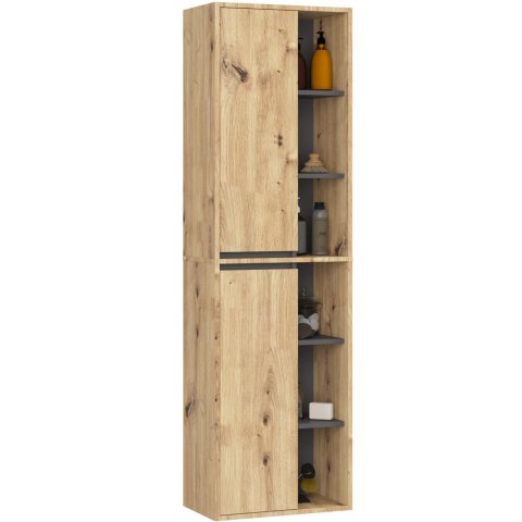 ZESTAW MEBLI ŁAZIENKOWYCH WISZĄCYCH VAMI DĄB ARTISAN / GRAFIT SZARY