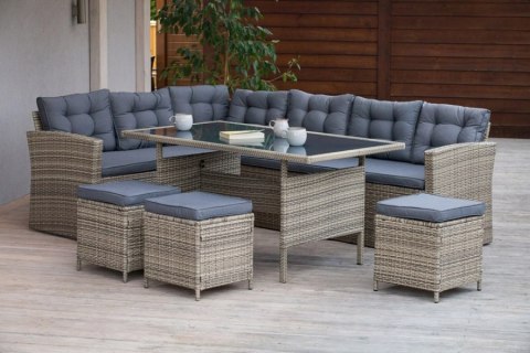 Nordsen Zestaw mebli ogrodowych LILO brązowy