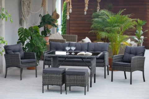Nordsen Zestaw mebli ogrodowych TAJLO ciemnoszary