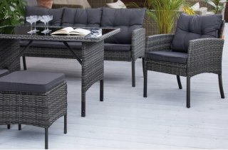 Nordsen Zestaw mebli ogrodowych TAJLO ciemnoszary