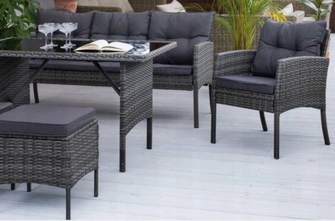 Nordsen Zestaw mebli ogrodowych TAJLO ciemnoszary