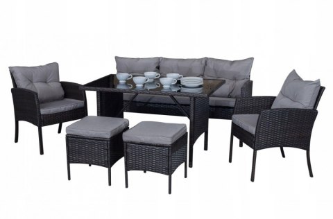 Nordsen Zestaw mebli ogrodowych TAJLO ciemnoszary