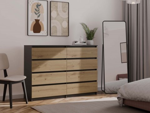 Komoda Malwa M8/140 ANTRACYT ARTISAN