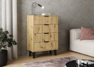 Komoda Scandi 4S SLIM DĄB ARTISAN