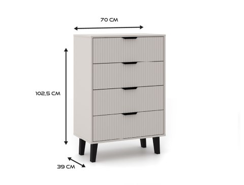 Komoda Scandi 4S SLIM KASZMIR