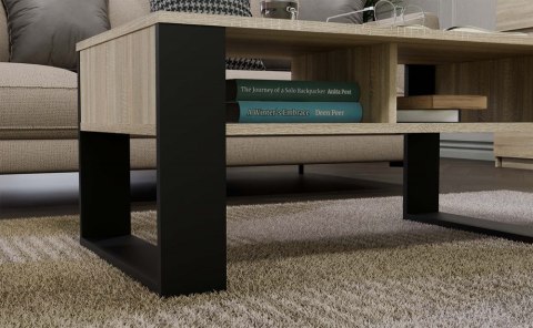 Ława Modern 2P DĄB SONOMA CZARNY