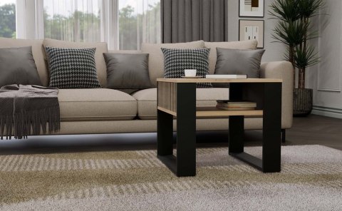 Ława Modern 2P MINI SLIM DĄB ARTISAN CZARNY