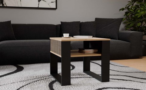 Ława Modern 2P MINI SLIM DĄB ARTISAN CZARNY