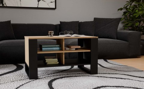 Ława Modern 4P SLIM DĄB ARTISAN CZARNY