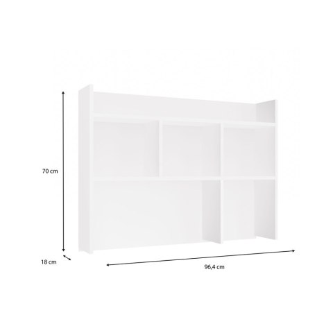 Nadstawka do Biurka 100 cm BIAŁA Regał Na Książki Dokumenty