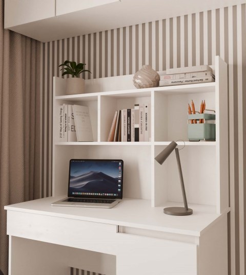 Nadstawka do Biurka 100 cm BIAŁA Regał Na Książki Dokumenty