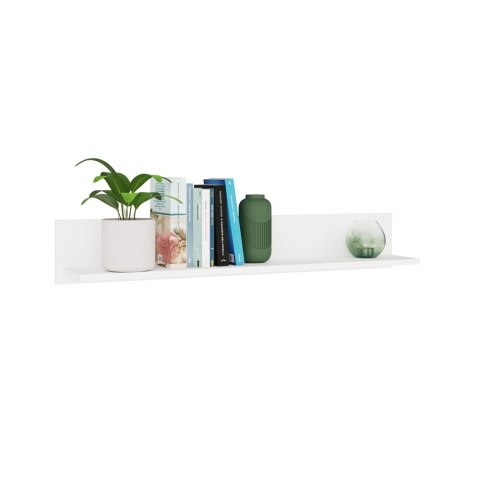 Półka Wisząca MILO - Nowoczesna Półka Ścienna Do Pokoju Dziecka BIEL MAT