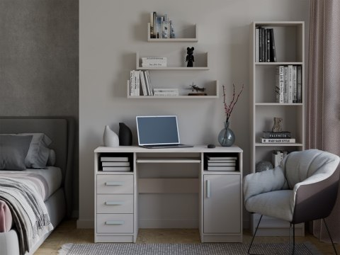 Półka Wisząca MOBI 3P Komplet 3x - Nowoczesne Półki Ścienne KASZMIR BEŻ