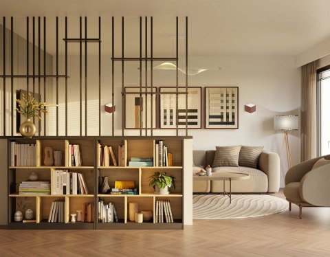 Regał Fiesta 8P ANTRACYT DĄB ARTISAN