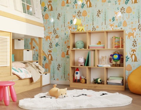 Regał Fiesta 8P DĄB ARTISAN