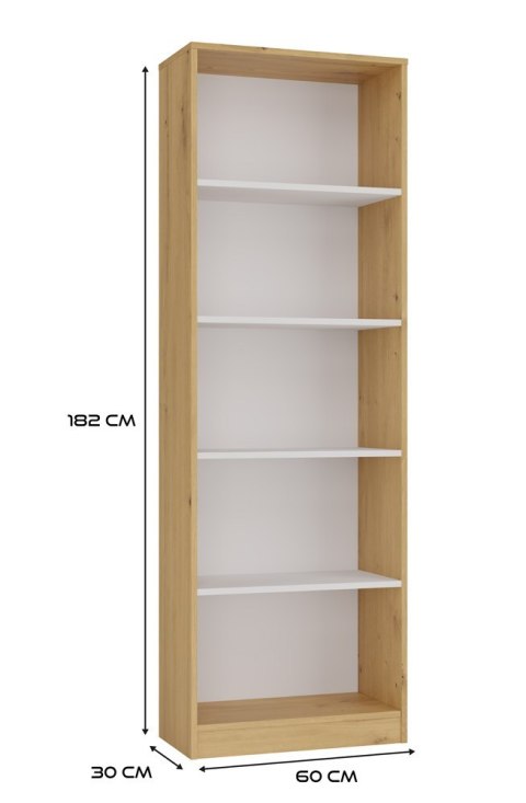 Regał Onyx R60 DĄB ARTISAN BIEL