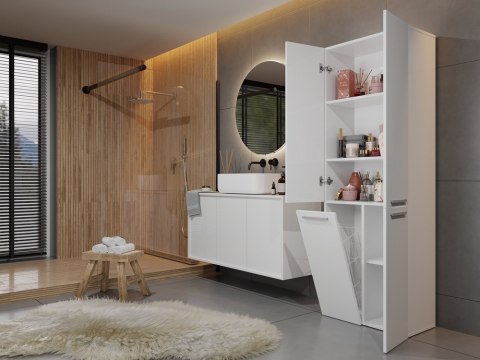 Słupek łazienkowy Nel 1K/DD BIAŁY