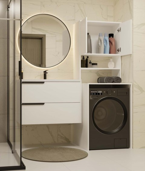 Słupek łazienkowy Pola MULTI BIAŁY