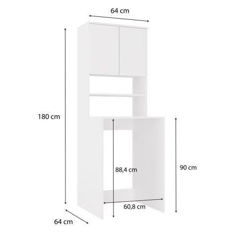 Słupek łazienkowy Pola MULTI BIAŁY