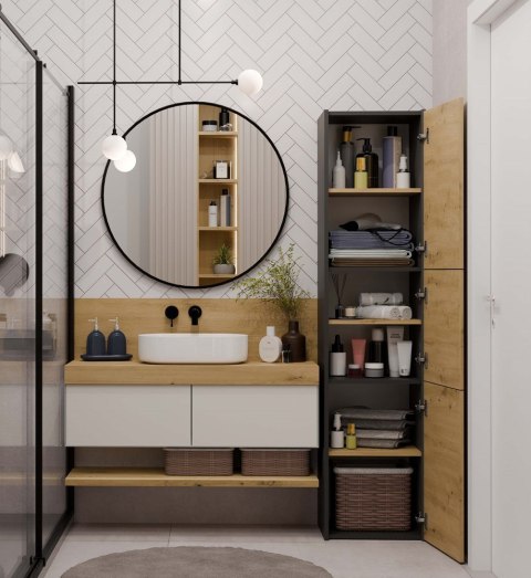 Słupek łazienkowy Sara S43 ANTRACYT ARTISAN