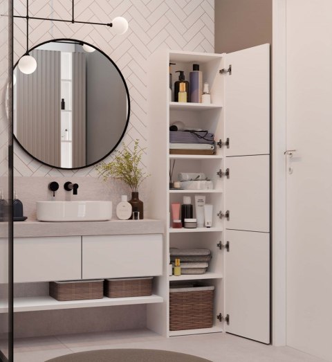 Słupek łazienkowy Sara S43 BIAŁY