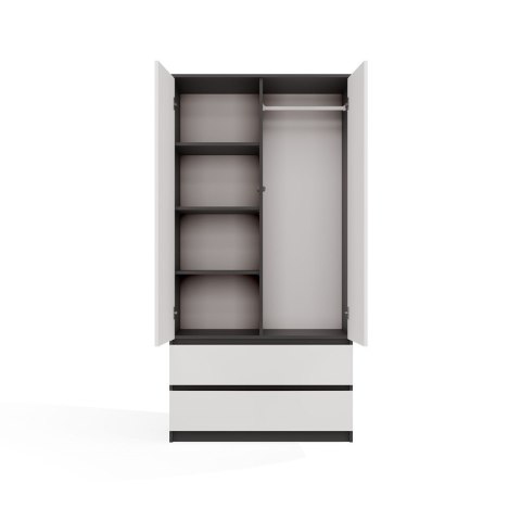 Szafa Malwa SS-90 ANTRACYT BIEL