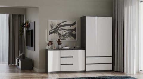 Szafa Malwa SS-90 ANTRACYT BIEL