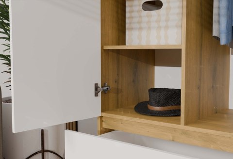 Szafa Malwa SS-90 DĄB ARTISAN BIAŁY