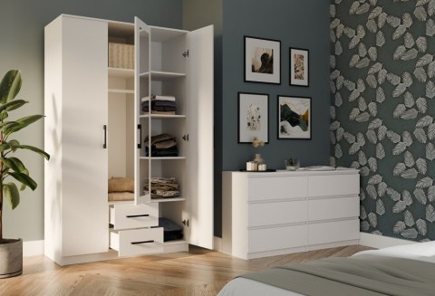 Szafa ROMANA 120 Z Lustrem BIAŁA