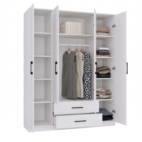 Szafa ROMANA 160 BIAŁA Bez Lustra