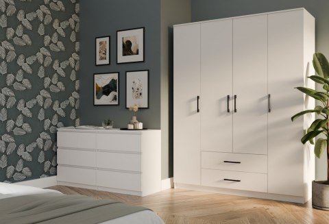 Szafa ROMANA 160 BIAŁA Bez Lustra