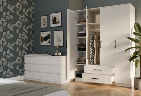 Szafa ROMANA 160 BIAŁA Bez Lustra