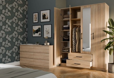 Szafa ROMANA 160 Z Lustrem DĄB SONOMA