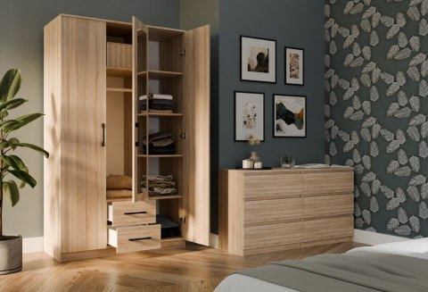 Szafa Romana 120 z Lustrem DĄB SONOMA