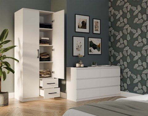 Szafa Romana 80 Z LUSTREM BIAŁA