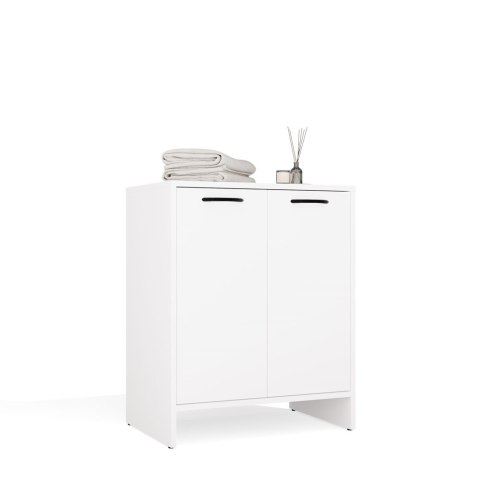 Szafka Łazienkowa NINA 2DUM BIAŁY 2 Drzwi Półki Regał Pod Umywalkę